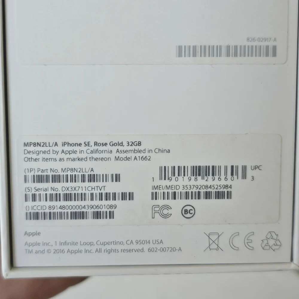 Apple iPhone SE 2020 Empty Box Only